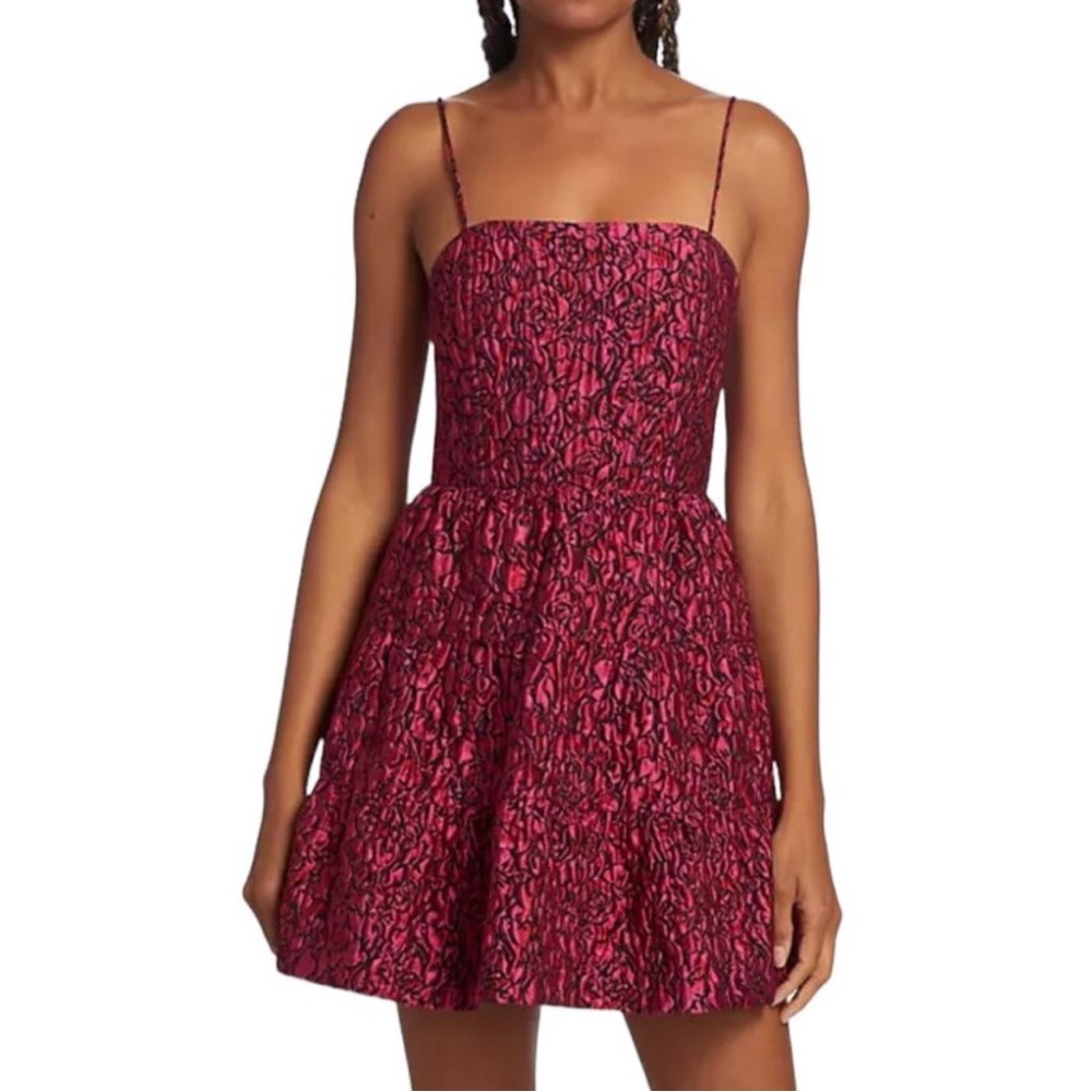 Alice + Olivia Jamila floral print mini dress